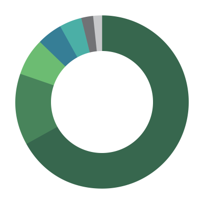 Pie chart demonstrating race of participants for program year 2022